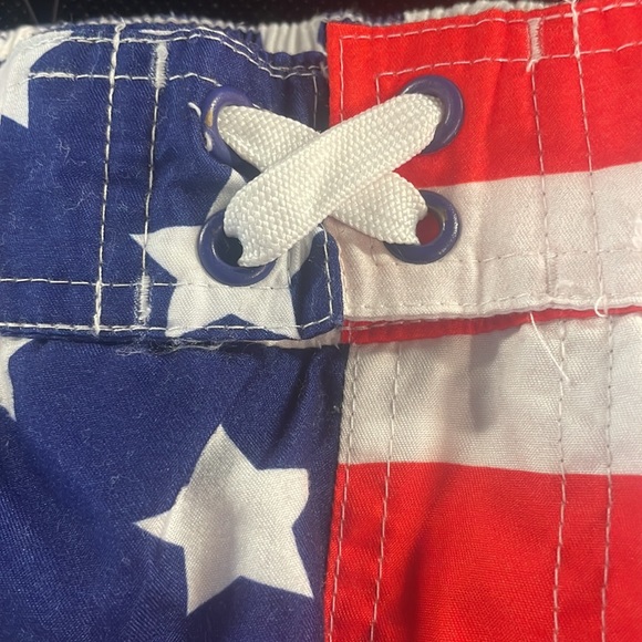 Revolution swim trunks USA patriotic American flag stars and stripes boys M 8 10 - Picture 2 of 9